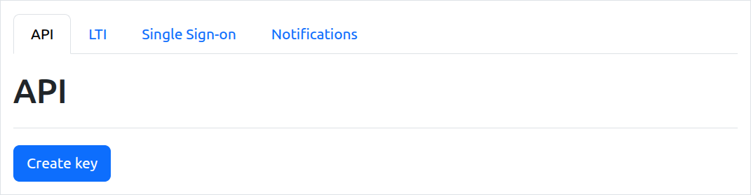 API Settings