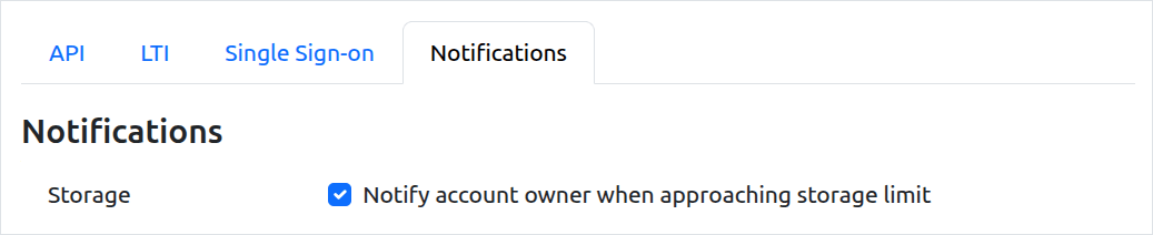 Notifications Settings