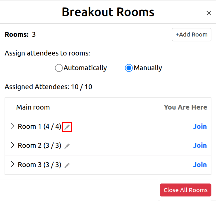 Rename Breakout Rooms