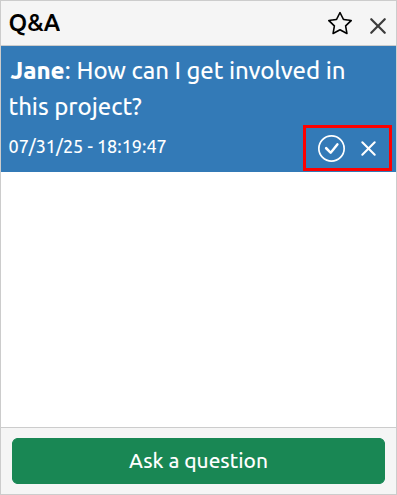 Q&A Active Question