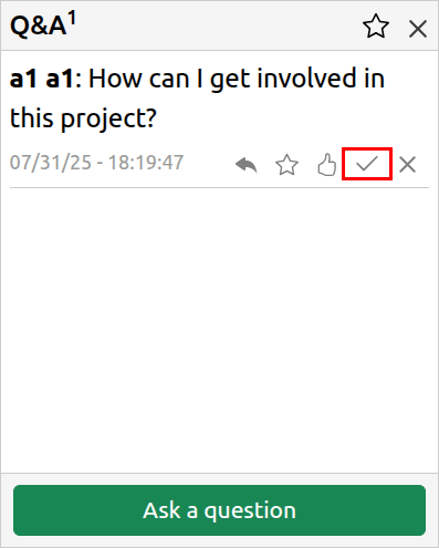Q&A Highlight Question