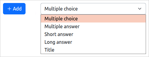 Quiz Add Question
