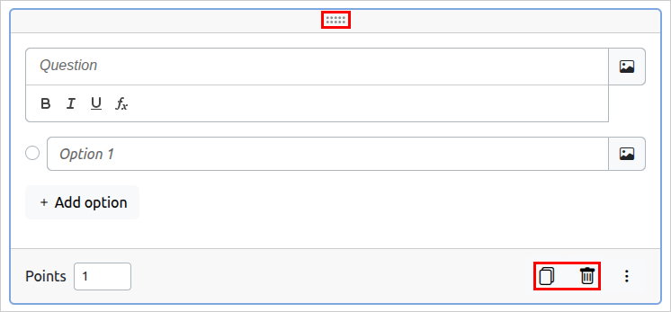 Quiz Question Template