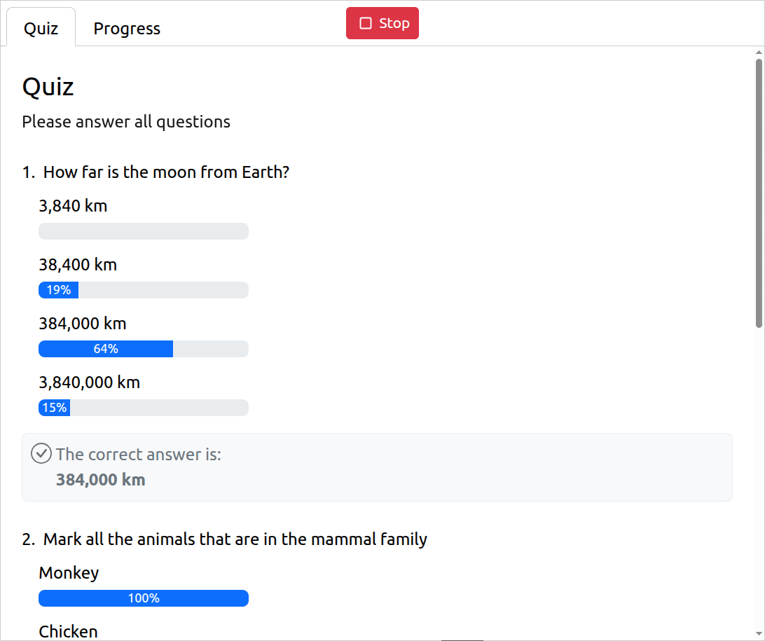 Quiz View