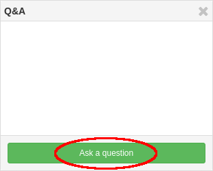 Q&A ask a question