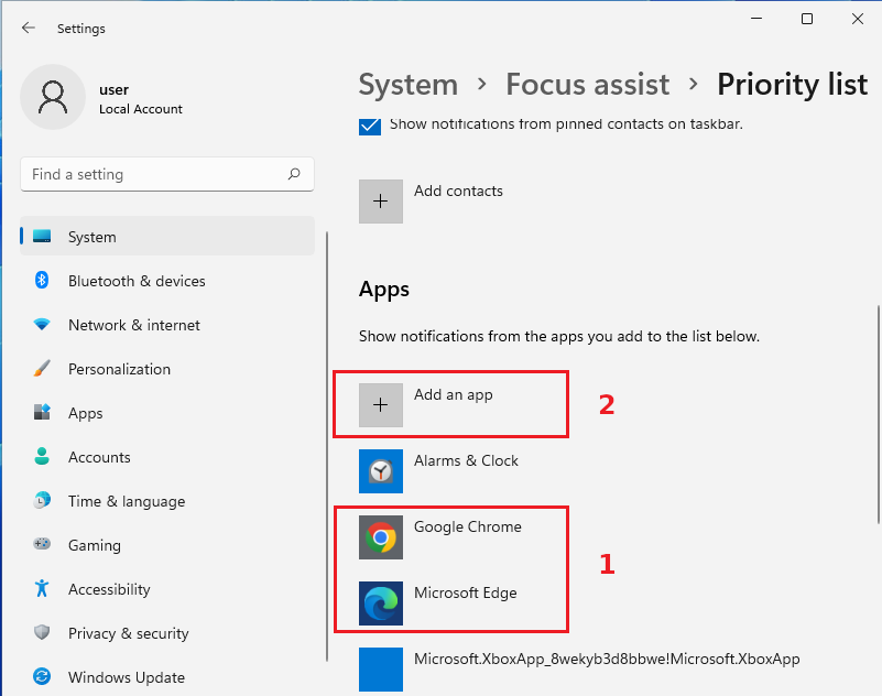 windows notifications