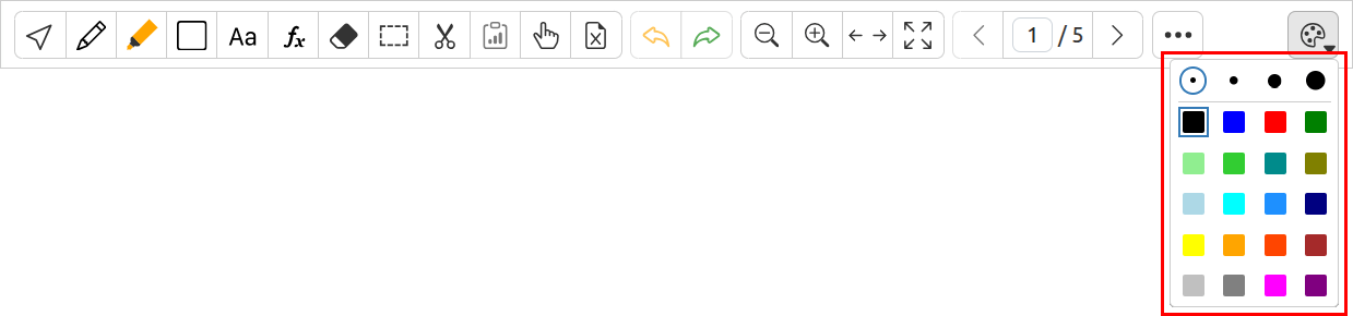 Toolbar Palette