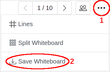 save whiteboard host