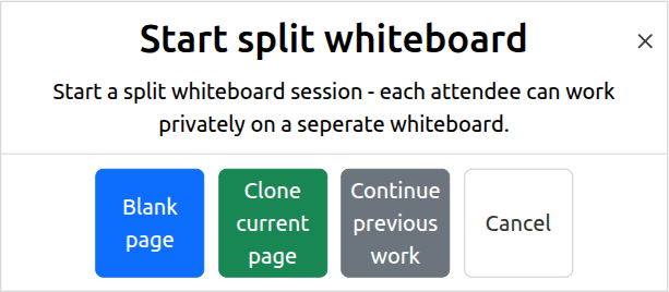 Split Whiteboard Start