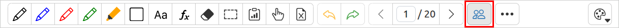 Toolbar Collaborative Whiteboard