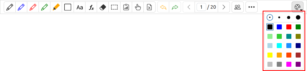 Toolbar Palette