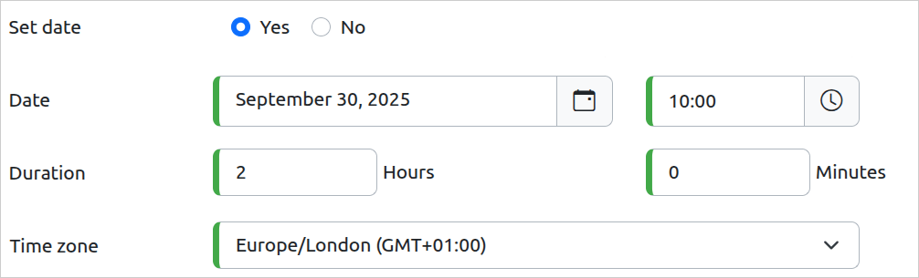 Meeting Set Date