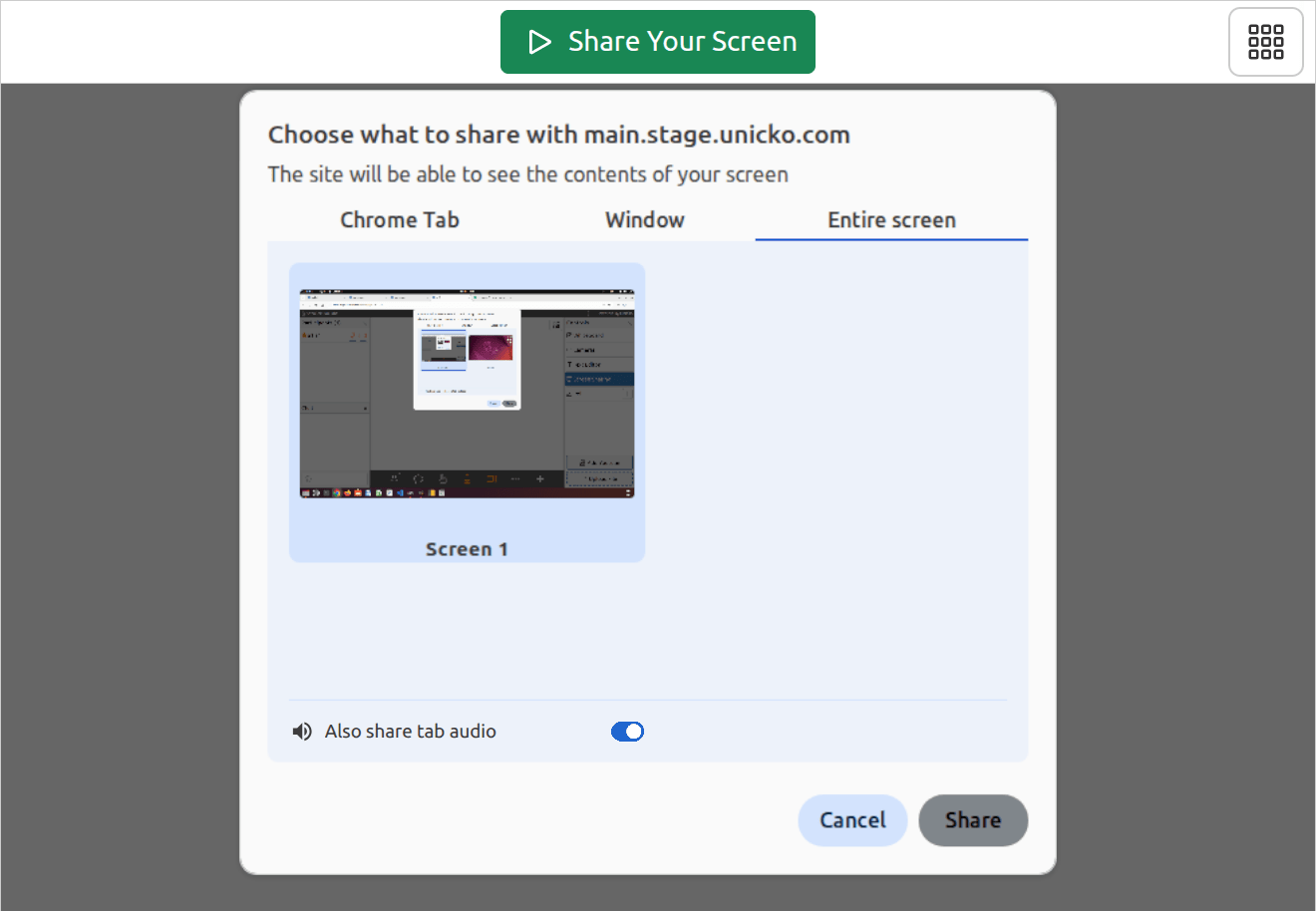 Screen Sharing