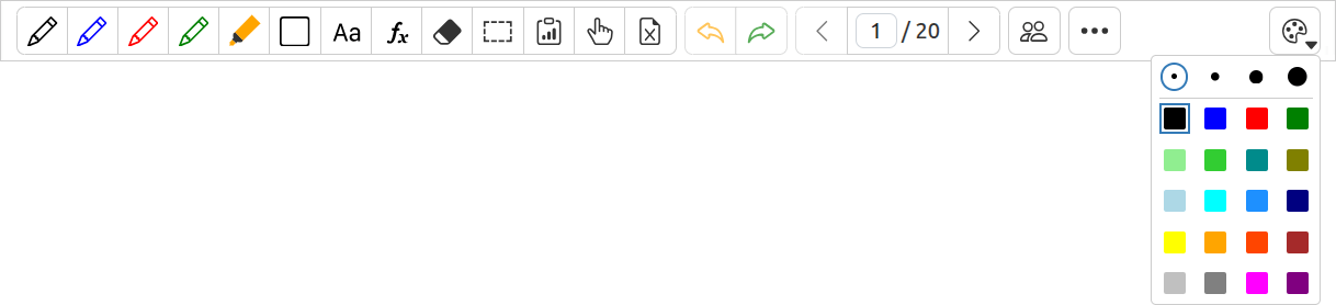 Whiteboard Toolbar