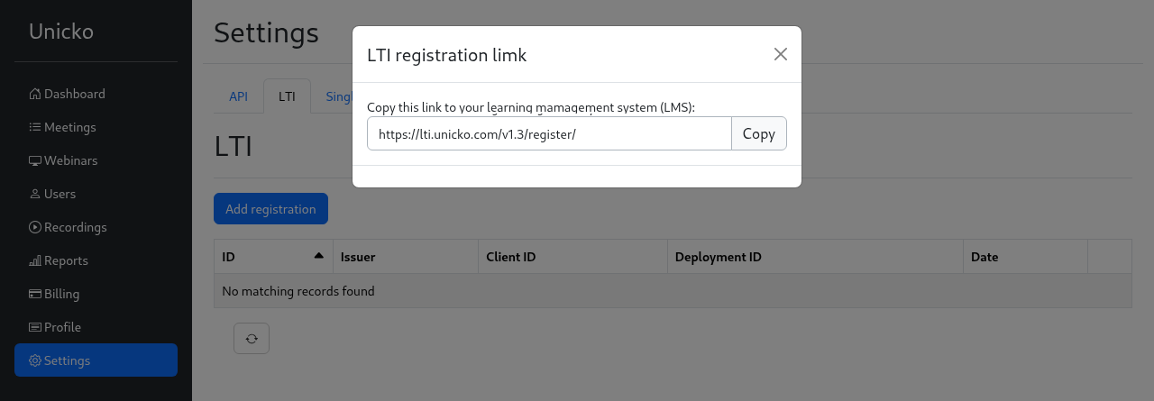 lti account