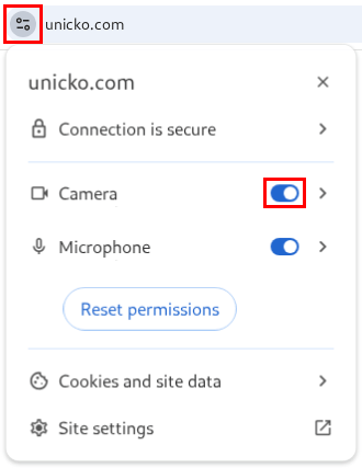 Allow Camera Permission